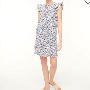 J Crew Factory flutter sleeve dress